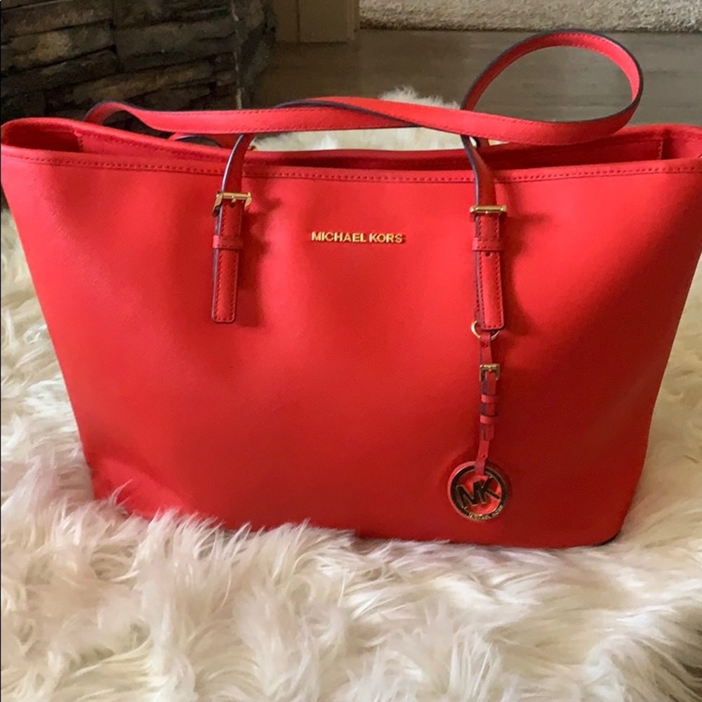 Authentic Micheal Kors red bag